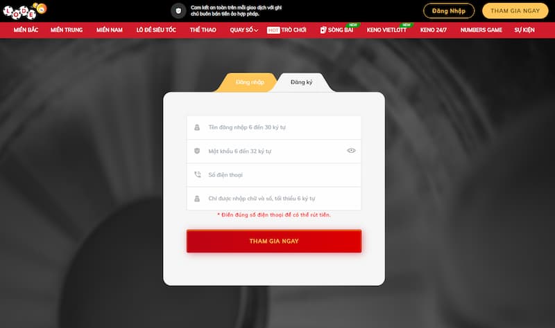 Lode88 Hướng dẫn tạo tài khoản