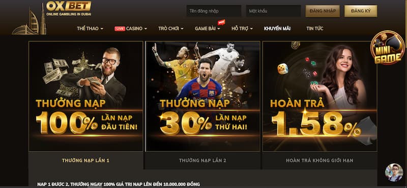 Khuyến mãi cực khủng tại nhà cái