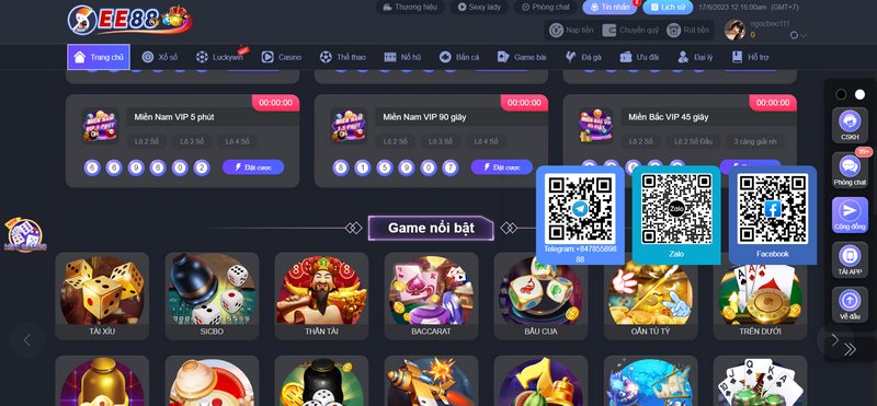 Cược thủ có thể liên hệ chăm sóc khách hàng thông qua rất nhiều kênh