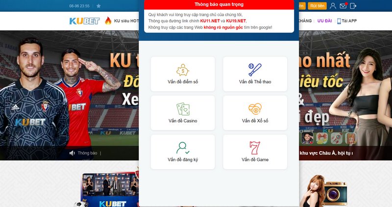 Các kênh liên hệ chính xác của Ku để anh em tham khảo