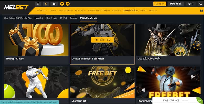 Khuyến mãi MelBet