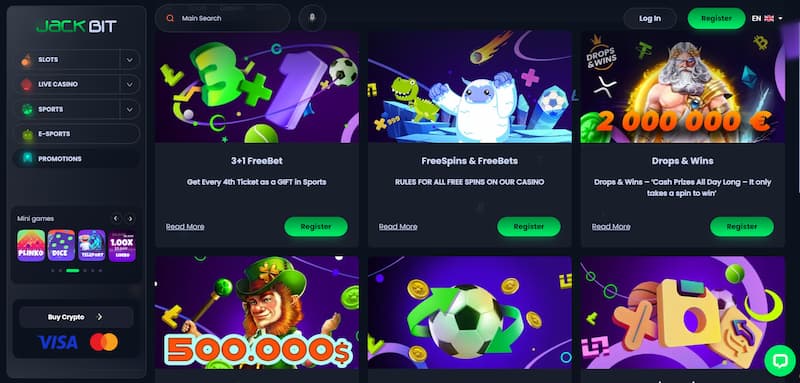 Khuyến mãi ngập tràn từ Jackbit