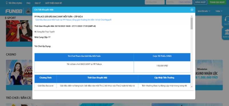 Đua top PP PALACE Baccarat nhận tới 1,8 tỷ