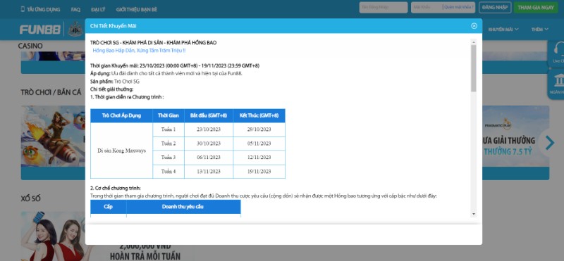 Tặng hồng bao cho thành viên tham gia trò chơi SG