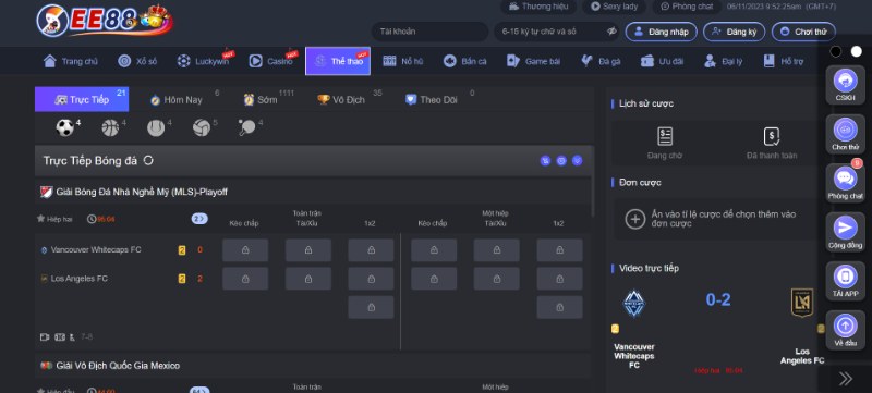 EE88 là sân chơi cược bóng nhiều khuyến mãi