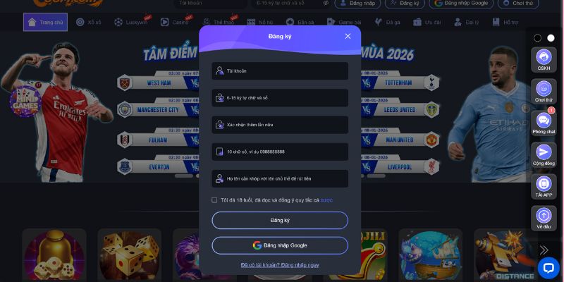 Cách đăng ký tài khoản 88M
