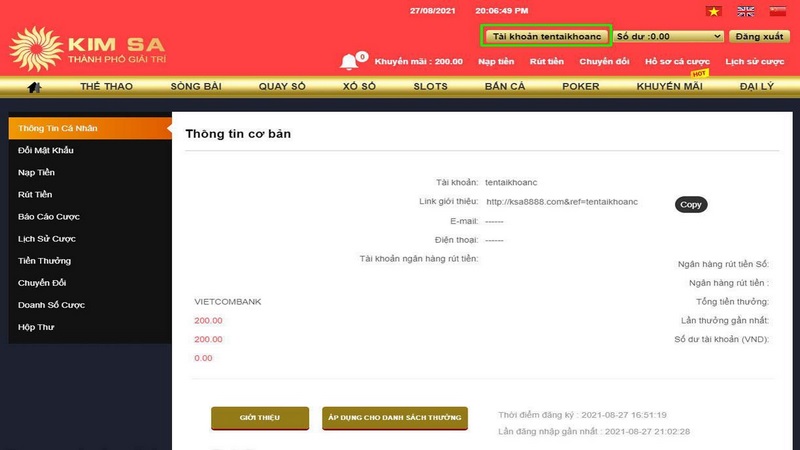 Đăng ký tài khoản thành viên Kimsa không hề làm rỏ rỉ dữ liệu người dùng